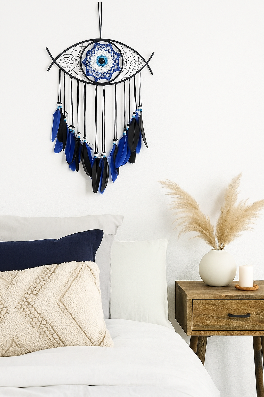 Titolo: 🧿 Acchiappasogni Occhio Turco (Nazar) – Protezione e Stile Boho Chic